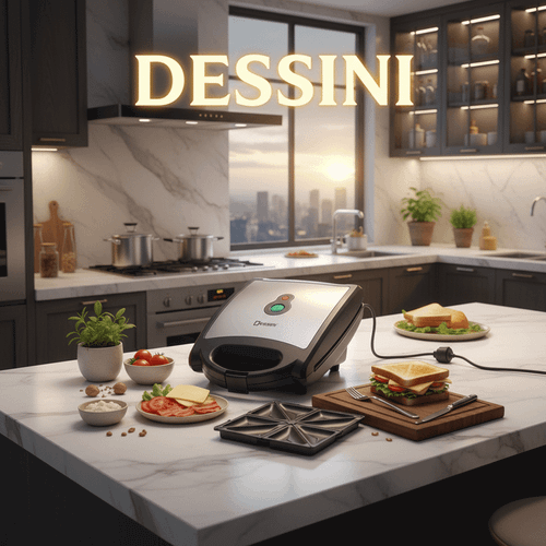 ساندویچ ساز ۳ کاره دسینی مدل DS317 با بدنه استیل