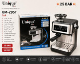 اسپرسوساز یونیک مدل UM-285T با آسیاب قهوه داخلی و پنل لمسی