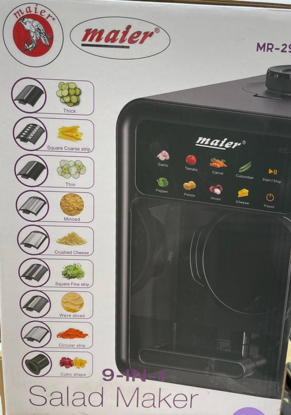 سالاد ساز مایر مدل MR-298 با 9 تیغه (تیغ نگینی)