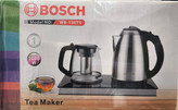چای ساز بوش مدل WB-130TS ظرفیت ۲ لیتر با کتری استیل و گرمکن قوری